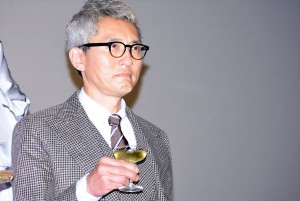 『のみとり侍』初日舞台挨拶に登壇した松重豊