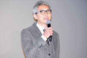 『のみとり侍』初日舞台挨拶に登壇した松重豊