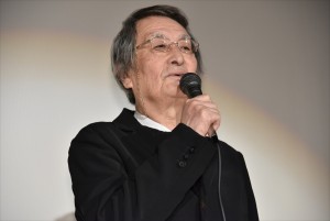 『モリのいる場所』初日舞台挨拶に登壇した山崎努