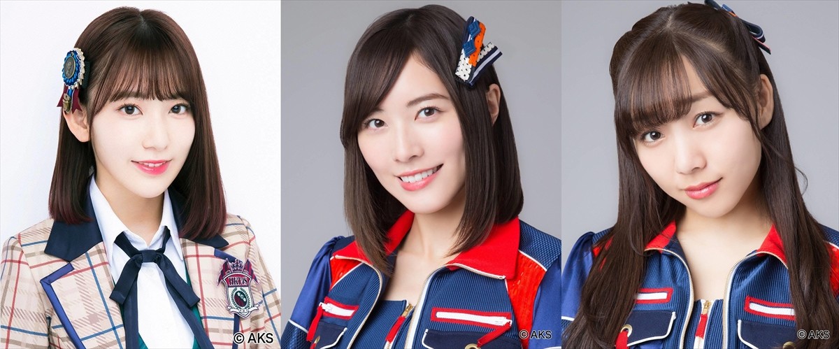 （左から）宮脇咲良、松井珠理奈、須田亜香里