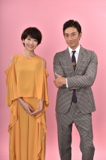 （左から）新土曜ドラマ『サバイバル・ウェディング』に出演する波瑠と伊勢谷友介