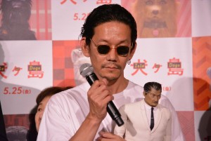 映画『犬ヶ島』来日記念舞台挨拶に登壇した野村訓市