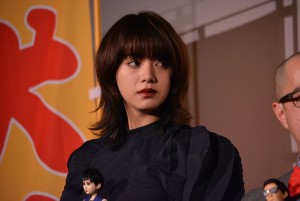 映画『犬ヶ島』来日記念舞台挨拶に登壇した池田エライザ