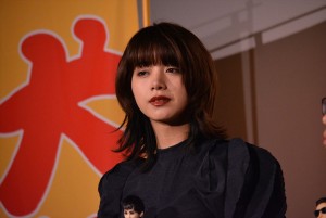 映画『犬ヶ島』来日記念舞台挨拶に登壇した池田エライザ