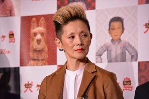 映画『犬ヶ島』来日記念舞台挨拶に登壇した夏木マリ