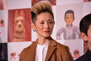 映画『犬ヶ島』来日記念舞台挨拶に登壇した夏木マリ