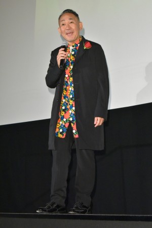 『妻よ薔薇のように 家族はつらいよIII』初日舞台挨拶に登壇した林家正蔵