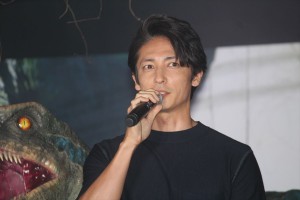 映画『ジュラシック・ワールド／炎の王国』記者会見に登壇した玉木宏