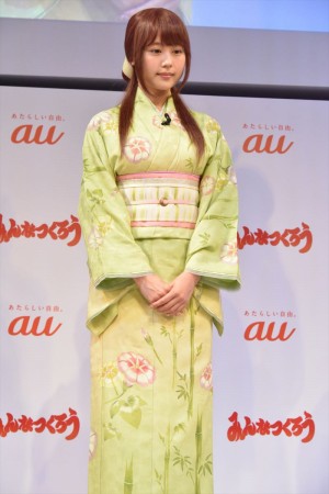 「au発表会2018 Summer」に登場した有村架純