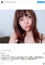 ビタミン不足とか嘘でしょと思ってしまう肌のきれいさ　※「川口春奈」インスタグラム