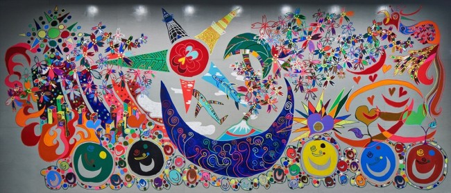 香取慎吾の作品<日本財団パラリンピックサポートセンターオフィスの壁画>(※「NAKAMA des ARTS」展での展示は未定)