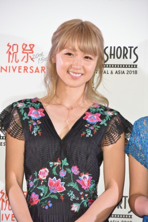 「ショートショート フィルムフェスティバル ＆ アジア 2018」レッドカーペットイベントに登場したDream Ami