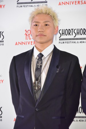 「ショートショート フィルムフェスティバル ＆ アジア 2018」レッドカーペットイベントに登場した小森隼