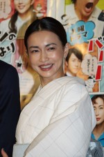 ドラマ『バカボンのパパよりバカなパパ』試写会に出席した長谷川京子