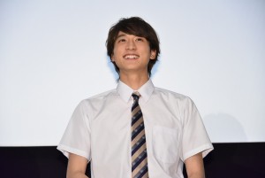 映画『わたしに××しなさい！』完成披露上映会に登壇した佐藤寛太