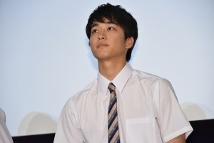 映画『わたしに××しなさい！』完成披露上映会に登壇した佐藤寛太