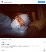 寝顔もイケメン　※「竹内涼真」インスタグラム