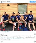 【写真】槙野智章選手、サッカー日本代表とオフショット披露