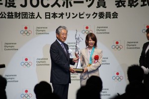 平成29年度JOCスポーツ賞 表彰式に出席した高木菜那