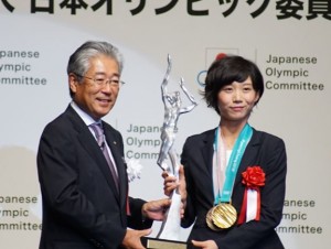 平成29年度JOCスポーツ賞 表彰式に出席した高木美帆