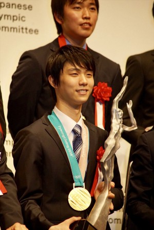 平成29年度JOCスポーツ賞 表彰式に出席した羽生結弦