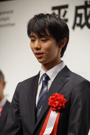 平成29年度JOCスポーツ賞 表彰式に出席した羽生結弦