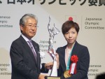 平成29年度JOCスポーツ賞 表彰式に出席した小平奈緒