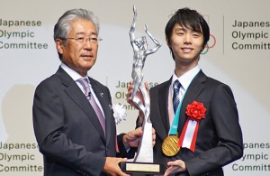平成29年度JOCスポーツ賞 表彰式に出席した羽生結弦