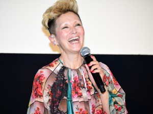 映画『Vision』公開記念舞台挨拶に出席した夏木マリ