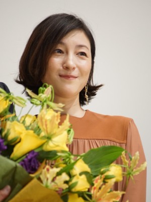  映画『終わった人』舞台挨拶に出席した広末涼子