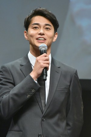 映画『パンク侍、斬られて候』完成披露舞台挨拶イベントに登壇した東出昌大