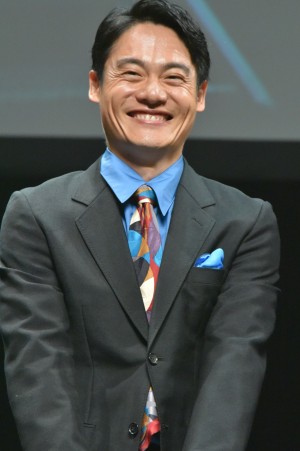 映画『パンク侍、斬られて候』完成披露舞台挨拶イベントに登壇した近藤公園