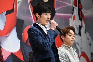 『快盗戦隊ルパンレンジャーVS警察戦隊パトレンジャー en film』製作発表会見に登場した濱正悟