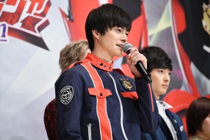 『快盗戦隊ルパンレンジャーVS警察戦隊パトレンジャー en film』製作発表会見に登場した結木滉星