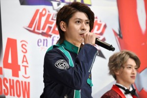 『快盗戦隊ルパンレンジャーVS警察戦隊パトレンジャー en film』製作発表会見に登場した横山涼