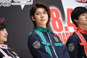 『快盗戦隊ルパンレンジャーVS警察戦隊パトレンジャー en film』製作発表会見に登場した横山涼