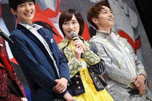 『快盗戦隊ルパンレンジャーVS警察戦隊パトレンジャー en film』製作発表会見に登場した工藤遥