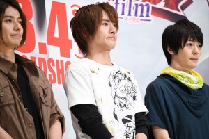 『劇場版 仮面ライダービルド Be The One』製作発表会見に登場した赤楚衛二