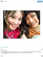 杉咲花と激カワ2ショット　※「今田美桜」インスタグラム