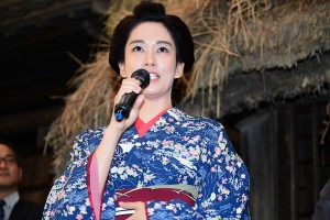 大河ドラマ『西郷どん』新たな出演者発表＆スタジオ取材会に登場した水川あさみ