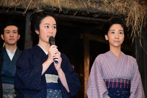 大河ドラマ『西郷どん』新たな出演者発表＆スタジオ取材会に登場した黒木華（左）、柏木由紀（右）