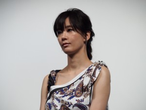 『連続ドラマW ダブル・ファンタジー』完成披露試写会＆舞台挨拶に登場した水川あさみ