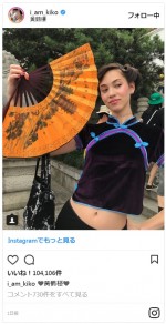 中国の観光名所を訪れた水原希子 ※「水原希子」インスタグラム