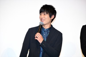 『劇場版 ドルメンX』公開記念舞台挨拶に出席した堀井新太