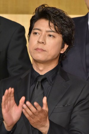 日本テレビ開局65年記念舞台『魔界転生』製作発表会見に出席した上川隆也