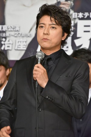 日本テレビ開局65年記念舞台『魔界転生』製作発表会見に出席した上川隆也