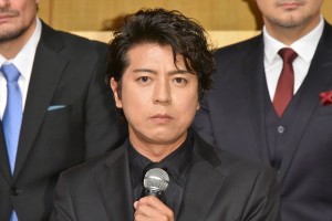 日本テレビ開局65年記念舞台『魔界転生』製作発表会見に出席した上川隆也