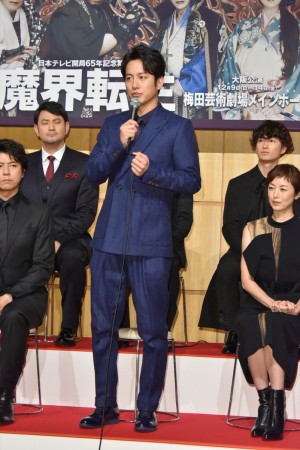 日本テレビ開局65年記念舞台『魔界転生』製作発表会見に出席した溝端淳平