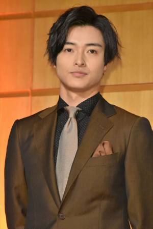 日本テレビ開局65年記念舞台『魔界転生』製作発表会見に出席した栗山航