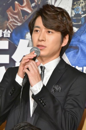 日本テレビ開局65年記念舞台『魔界転生』製作発表会見に出席した村井良大